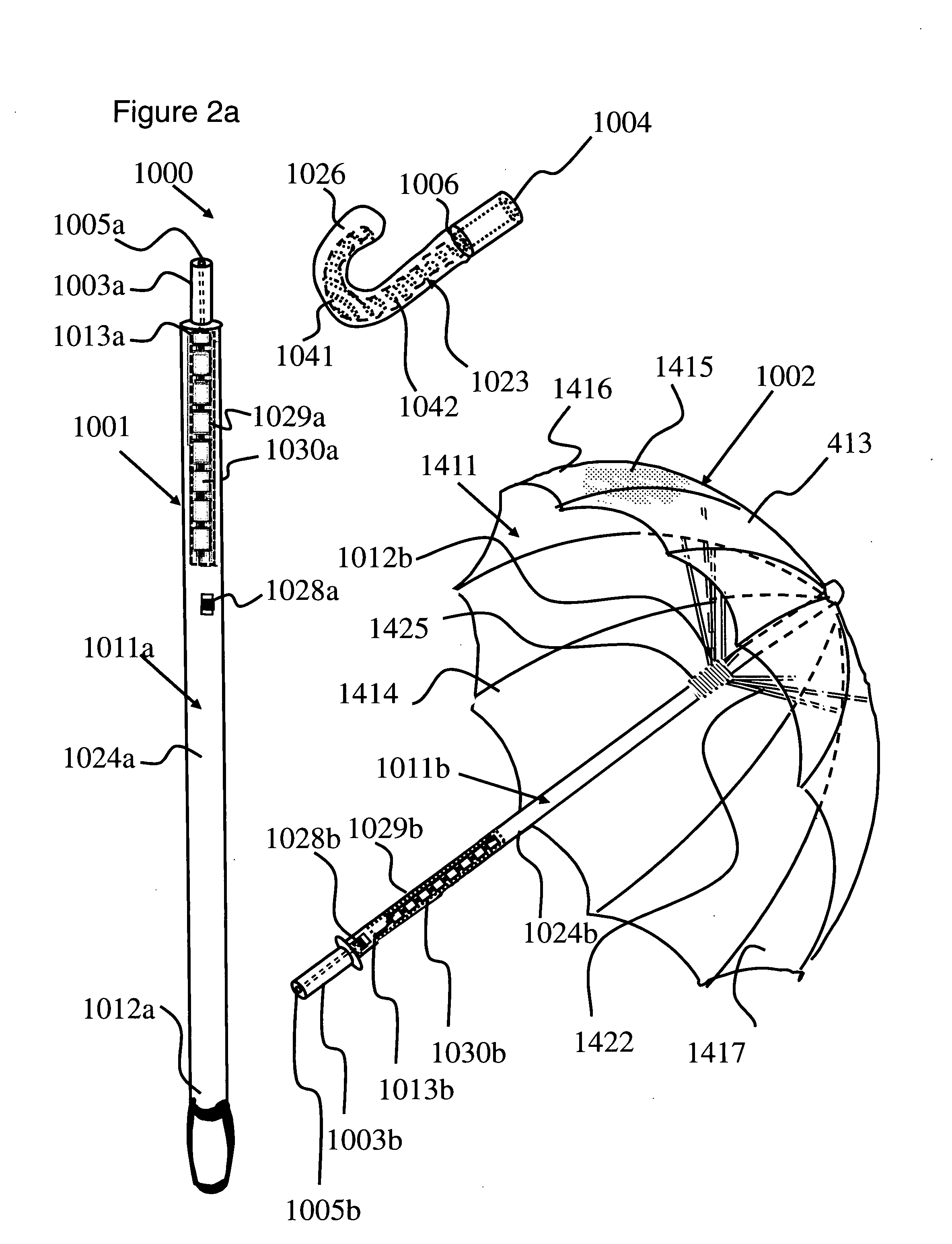 Heated handle construction