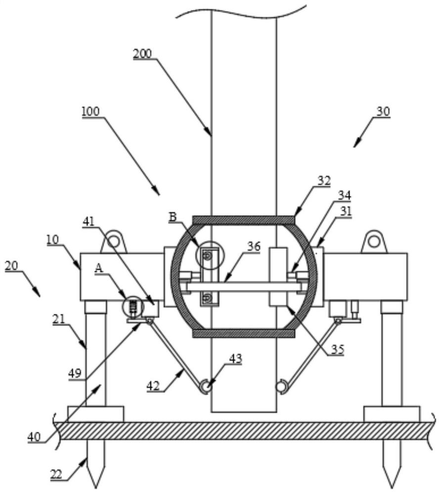 Core pile perpendicularity detection device for cemented soil core-inserted composite pile