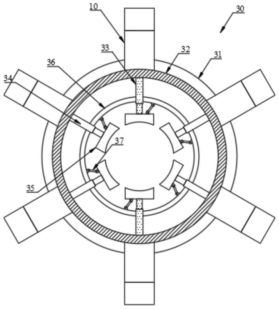 Core pile perpendicularity detection device for cemented soil core-inserted composite pile