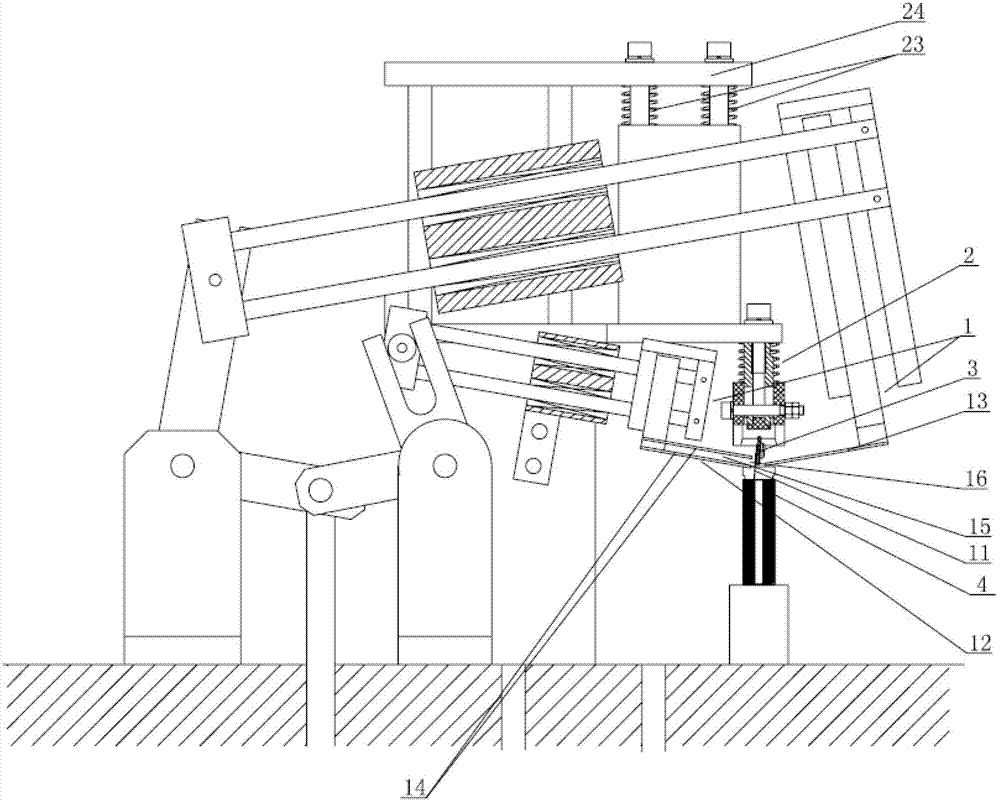 Anode lug bending and sealing body press-in device for cylindrical lithium battery