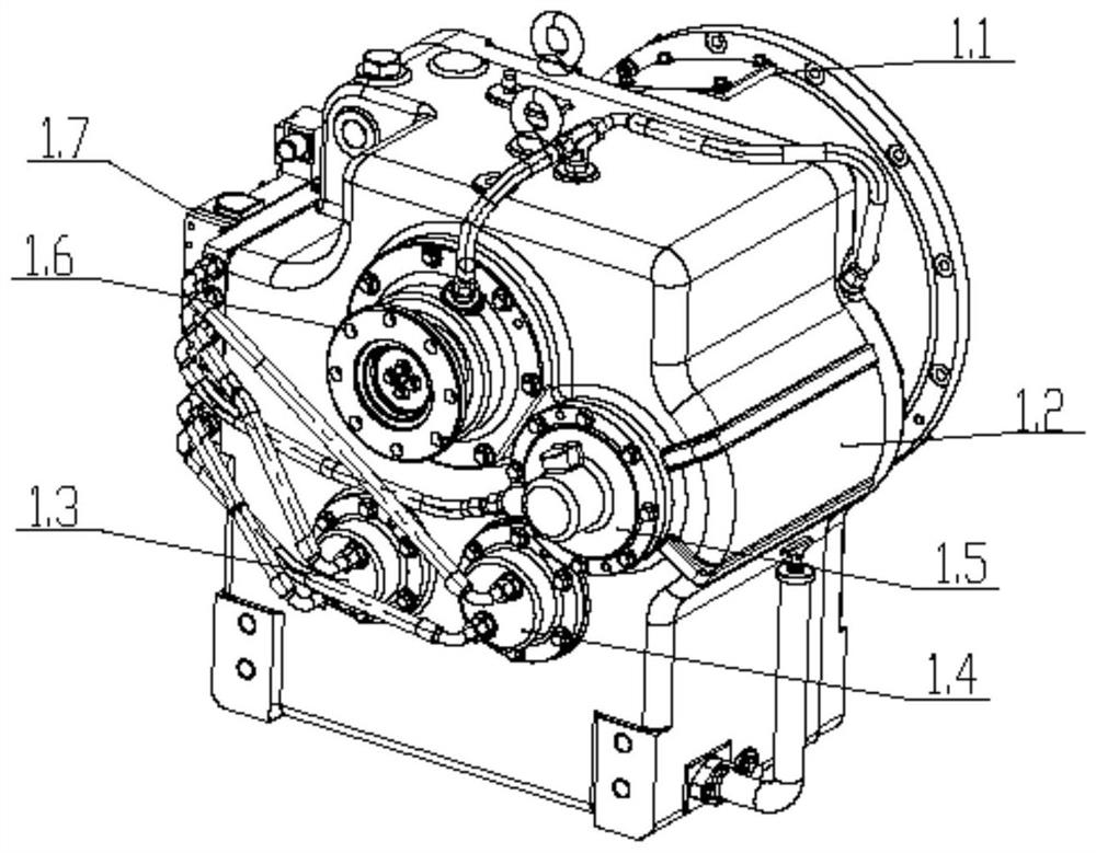 Engineering machinery gearbox