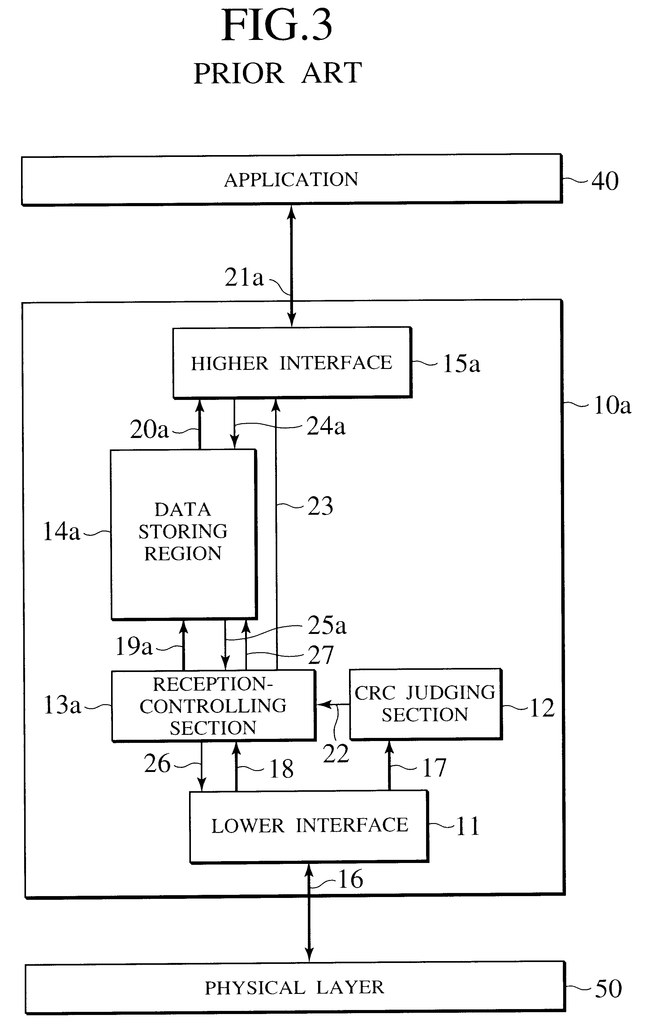 Transmitting apparatus and error handling method in transmitting apparatus