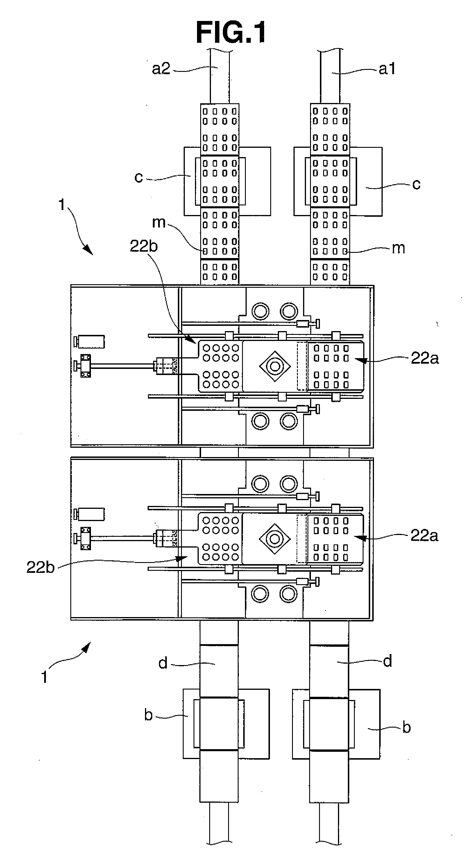 Powder compression molding machine and apparatus for continuous production of powder compression molded item using the machine