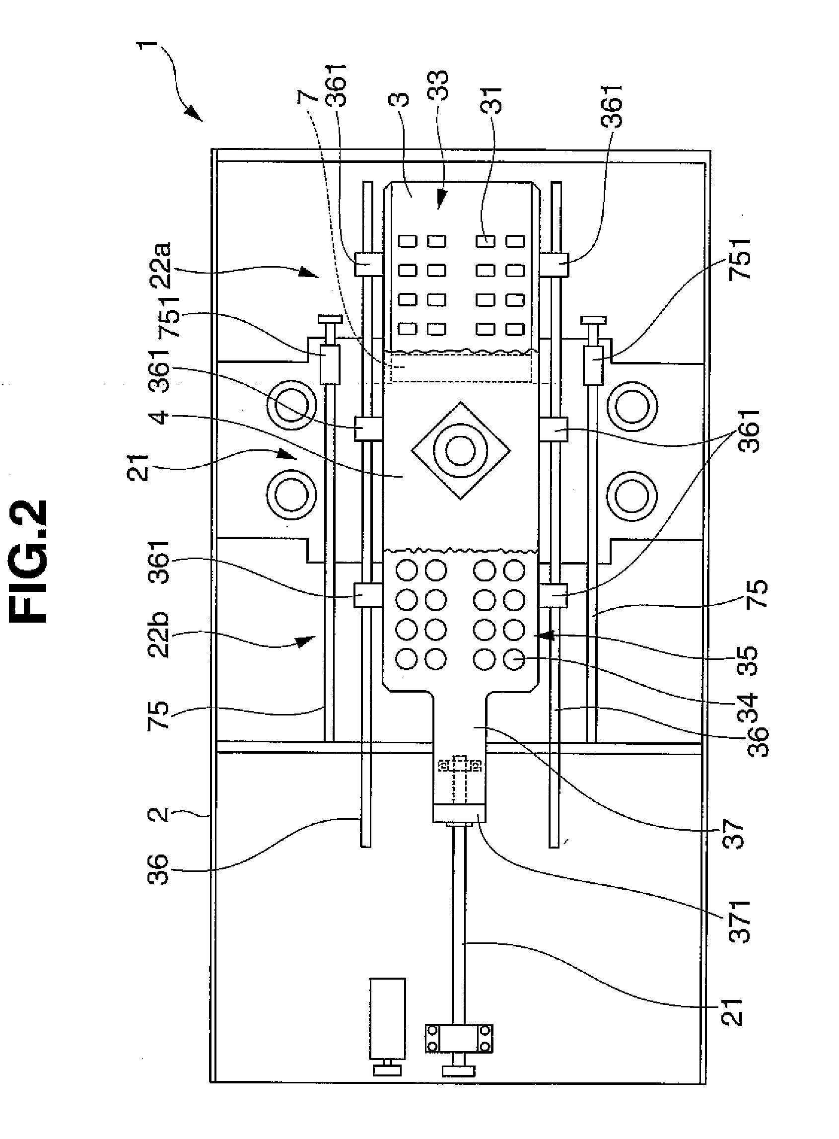 Powder compression molding machine and apparatus for continuous production of powder compression molded item using the machine