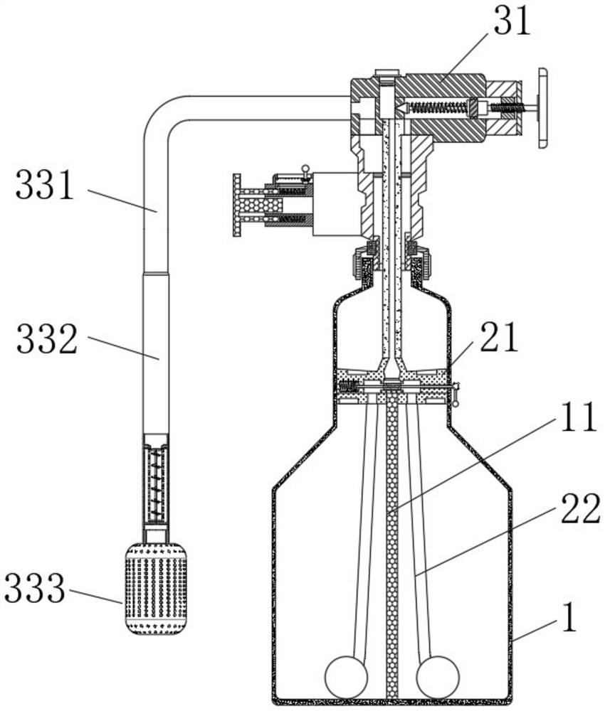 Noninvasive gynecological nursing medication device