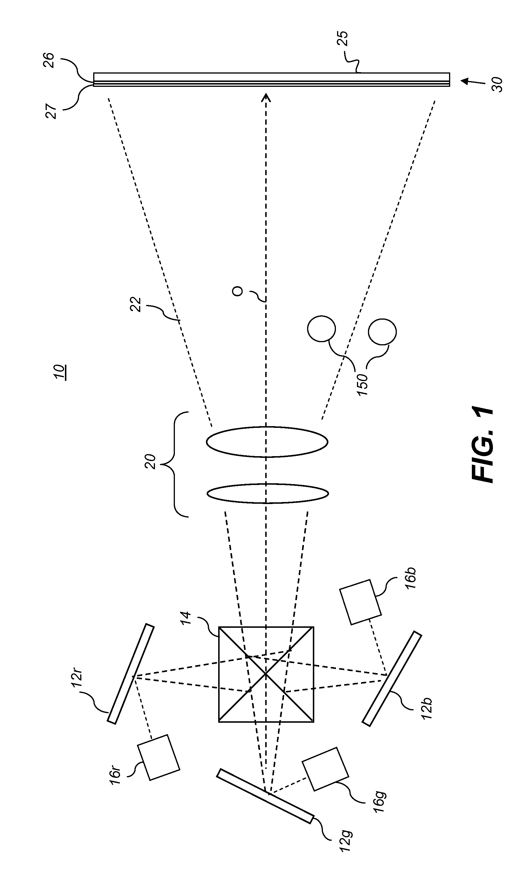 Projection display surface providing speckle reduction