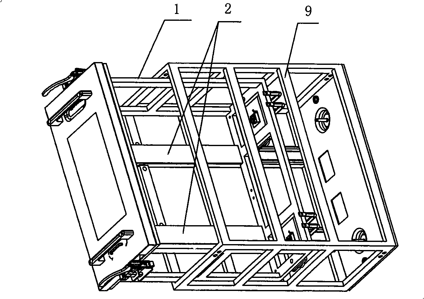 Heavy load full-emergence type slideway