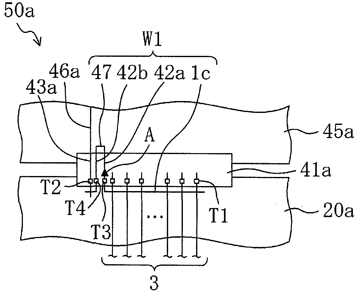 Display apparatus and manufacturing method therefor, and active matrix circuit board