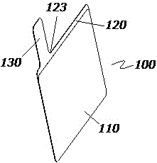 Intelligent IC card, ultrathin battery and pole piece with tab of ultrathin battery