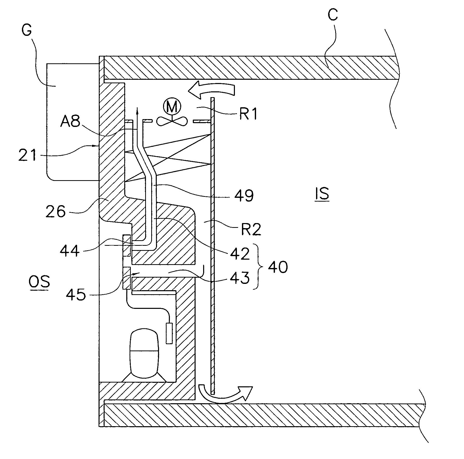 Refrigeration unit for container