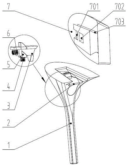 Hidden button type heel-replaceable high-heeled shoes