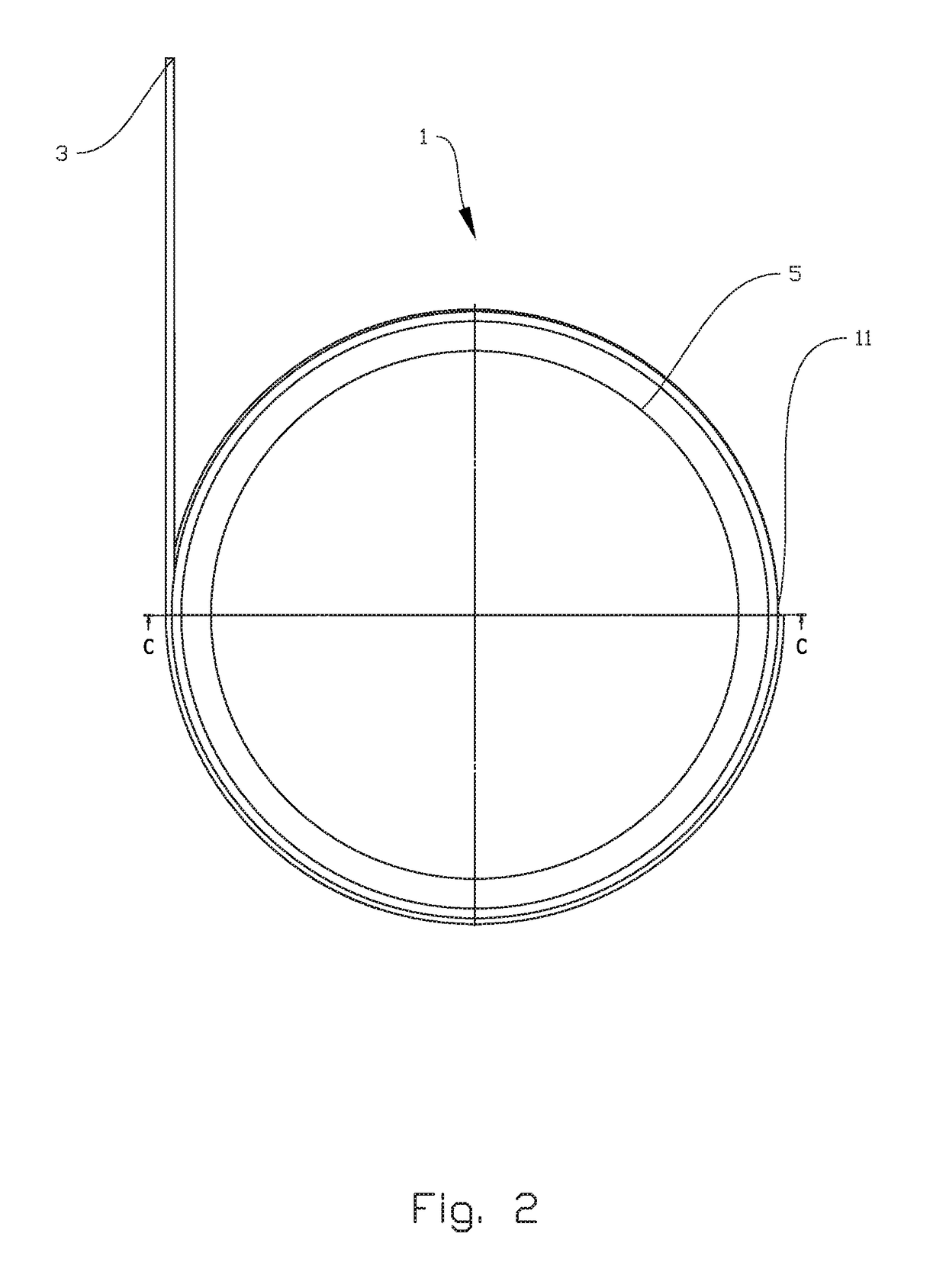 Winch drum with internal wire storage