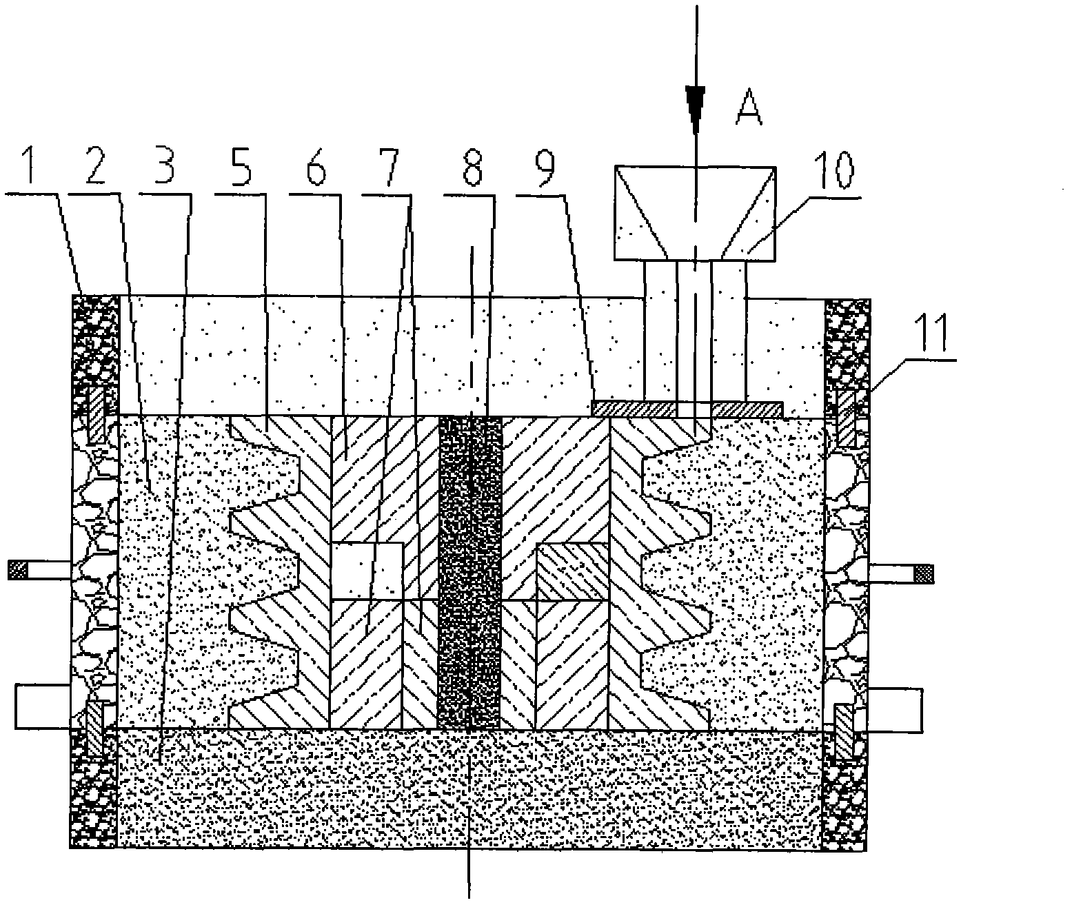 Casting mould of belt pulley with groove