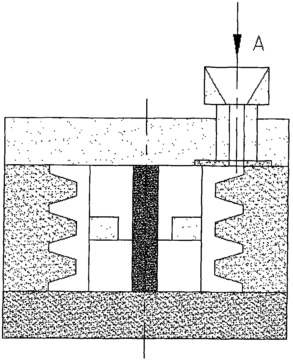 Casting mould of belt pulley with groove