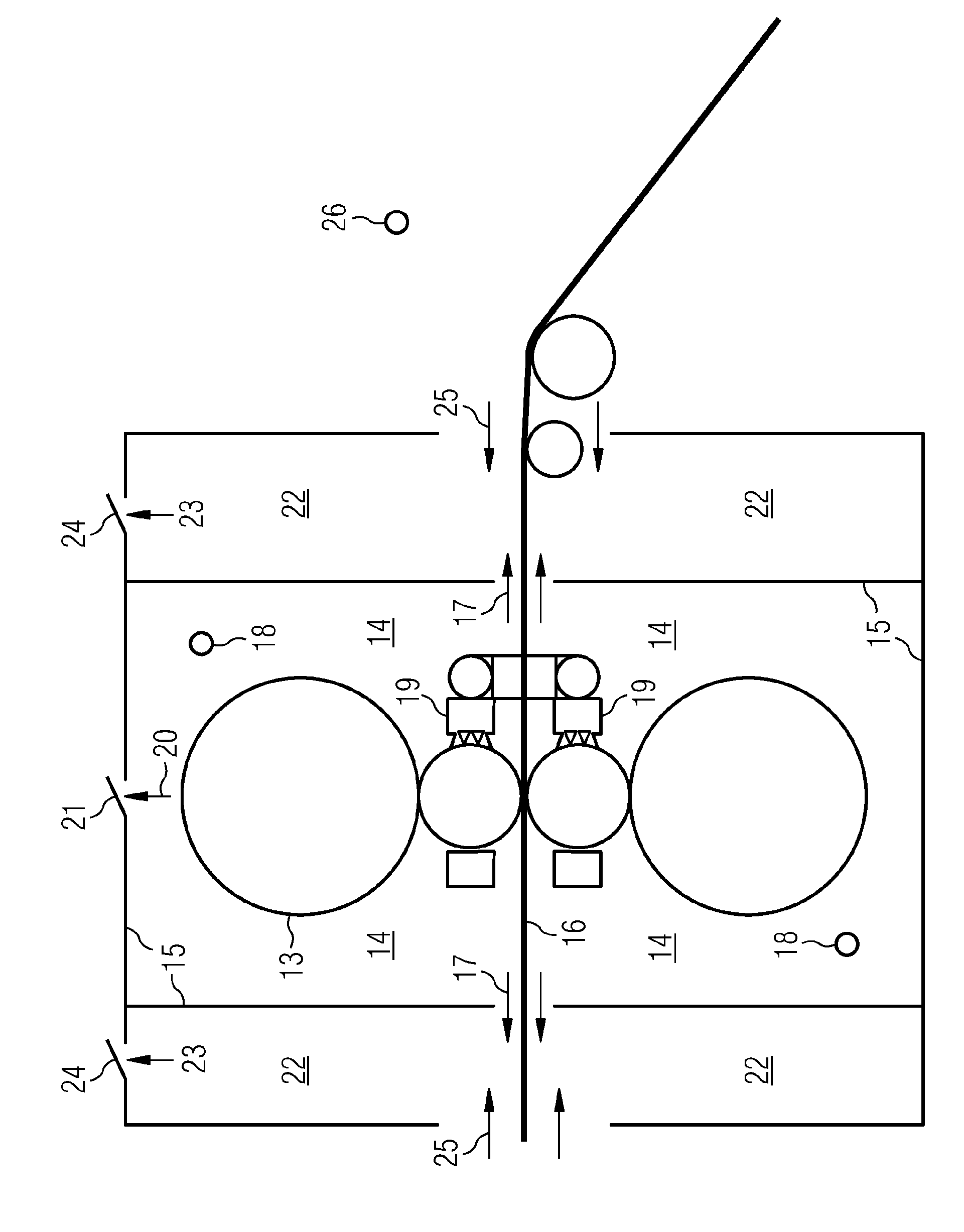 Rolling mill temperature control