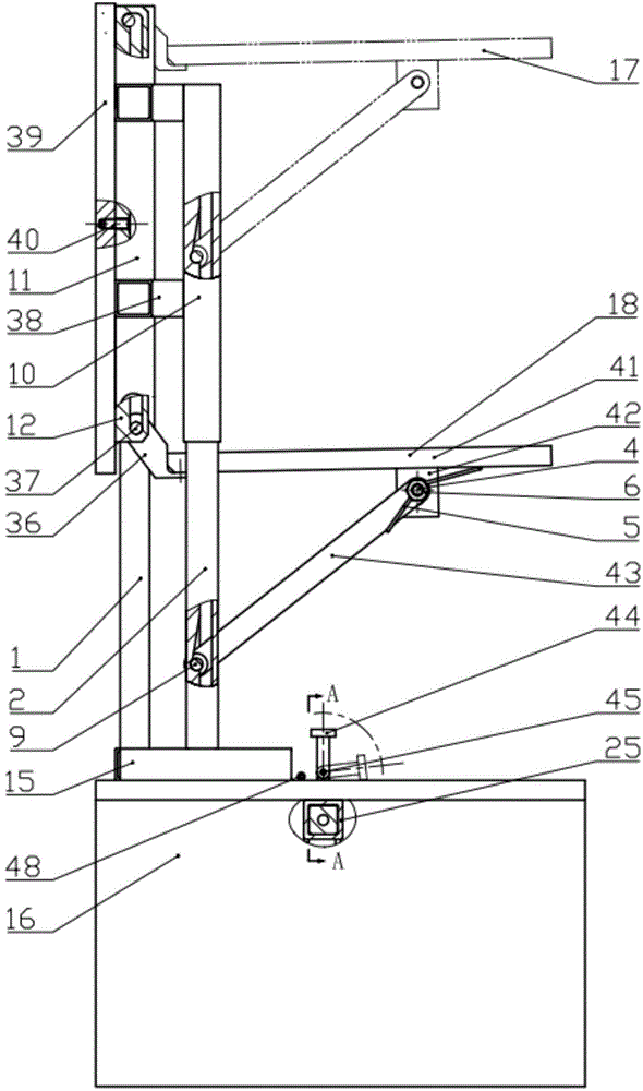 Foldable floor integration table and chair module