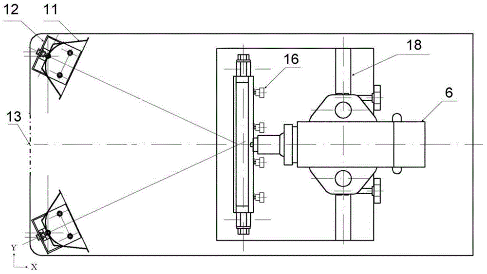 Optical excitation and ultrasonic excitation combined infrared nondestructive testing device