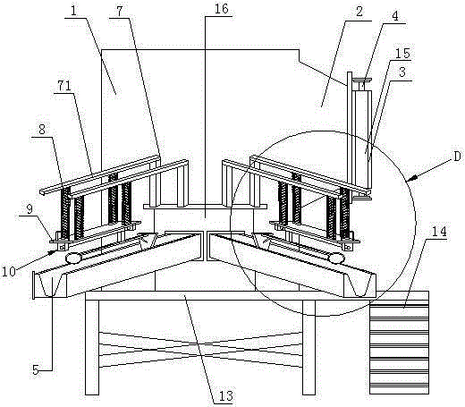 Manual opening-closing type fast concentration melting furnace