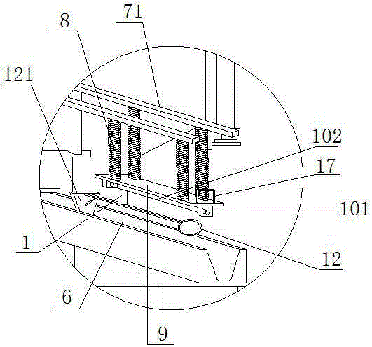 Manual opening-closing type fast concentration melting furnace