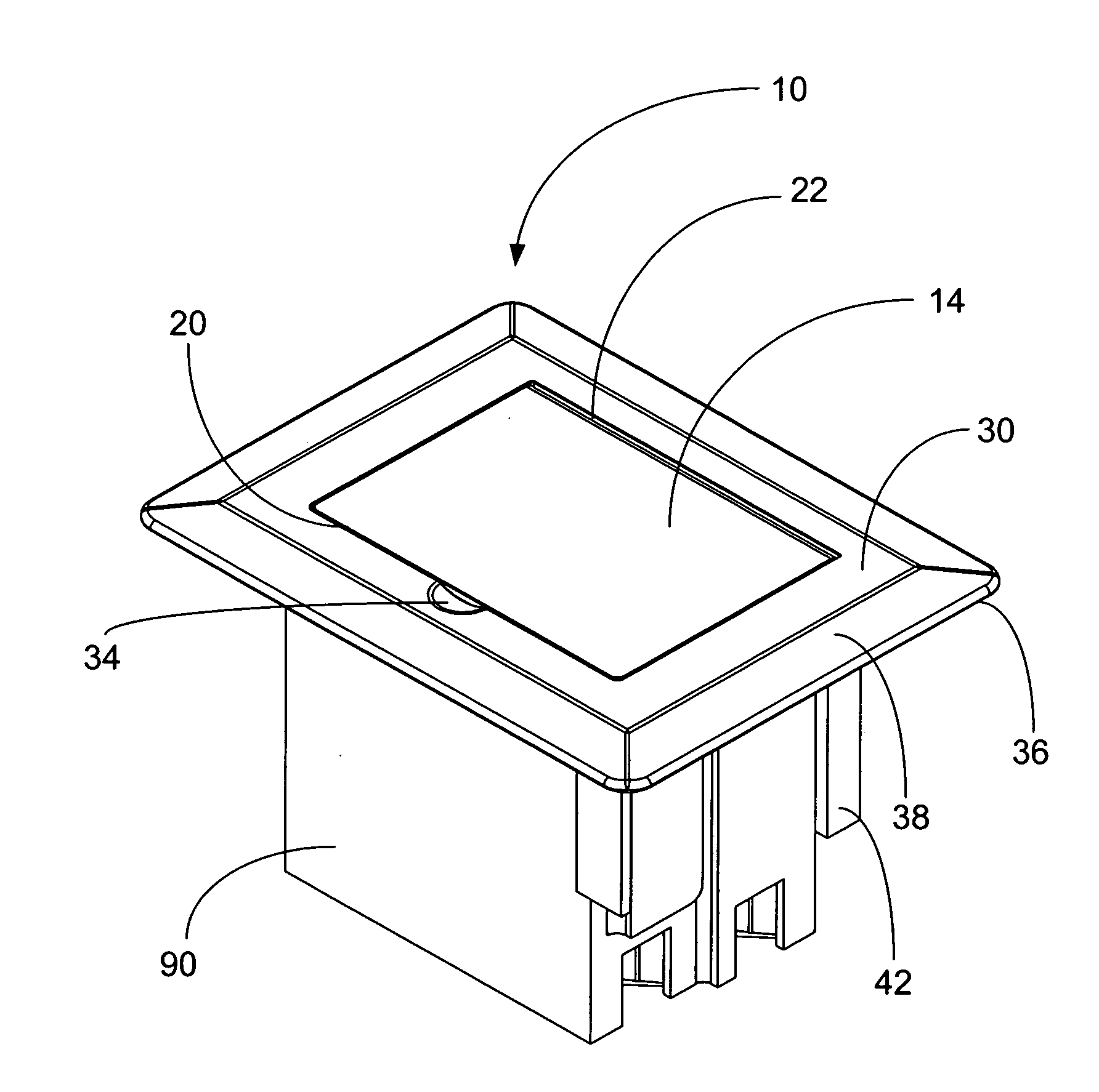 Protective device plate for an electrical box