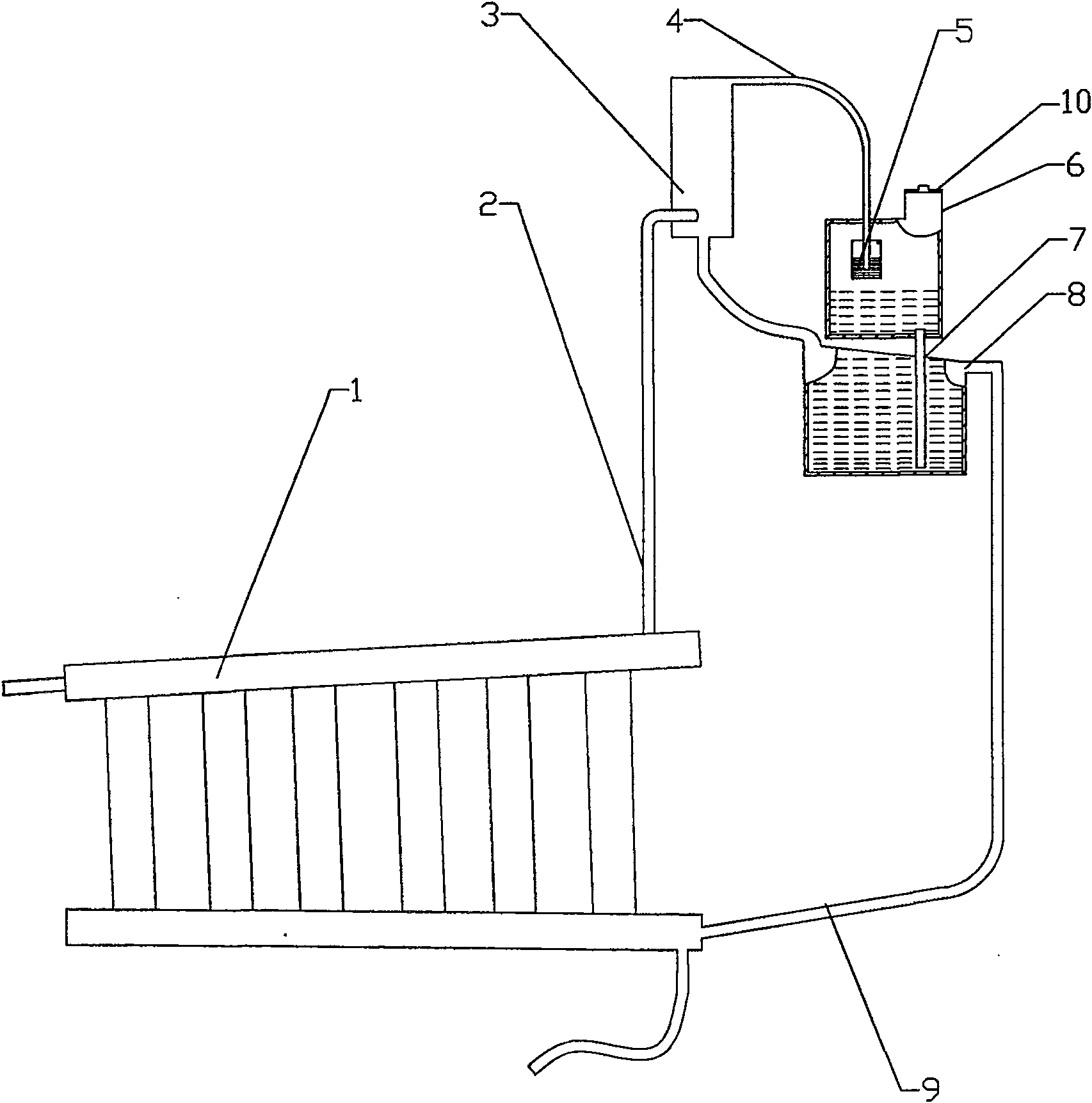 Drying device heat conducting oil compensator