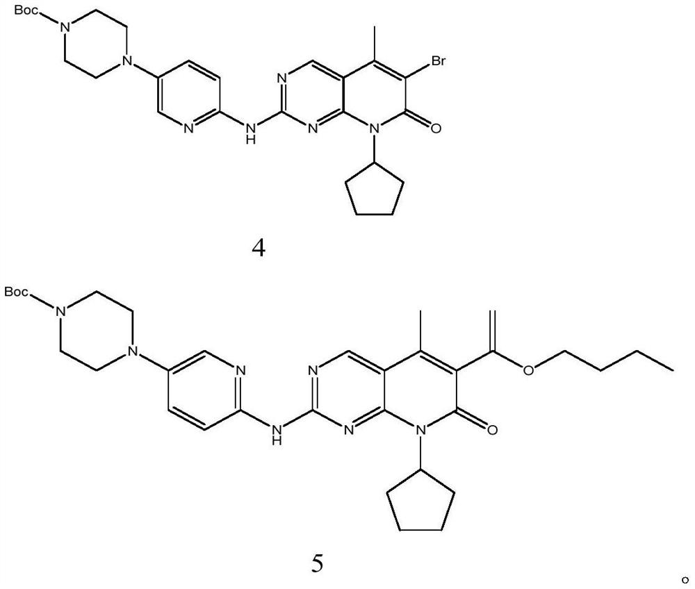 Low-cost preparation method of palbociclib