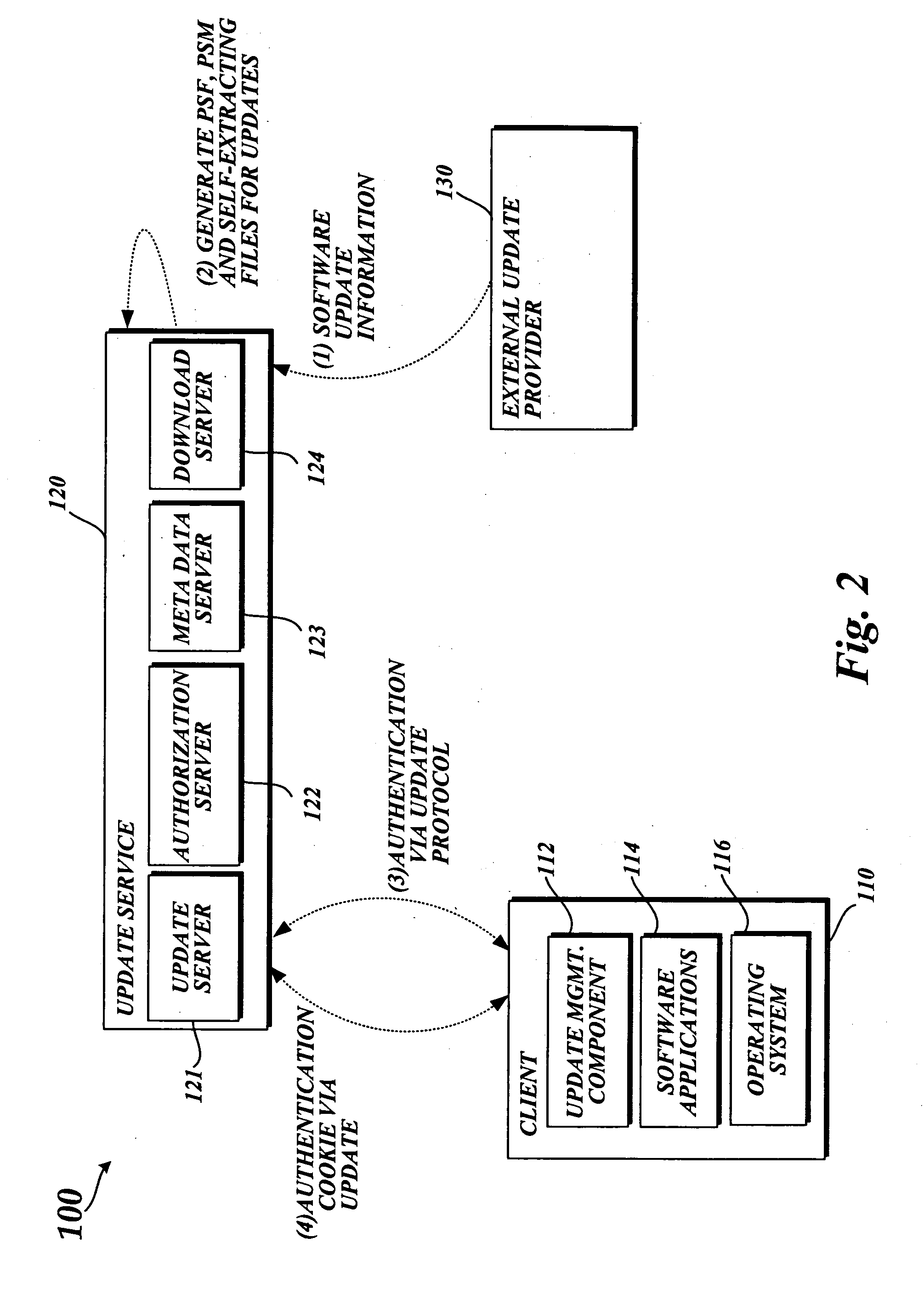 Controlling installation update behaviors on a client computer