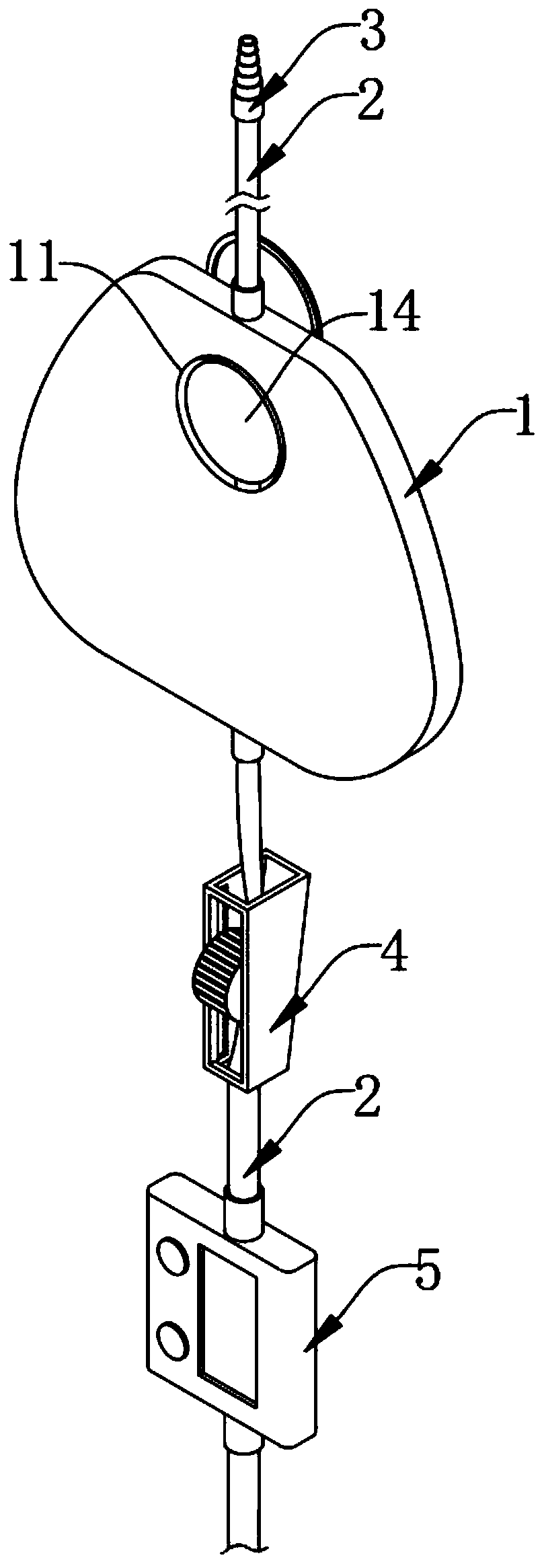 Convenient-to-use visible electronic metering urine bag