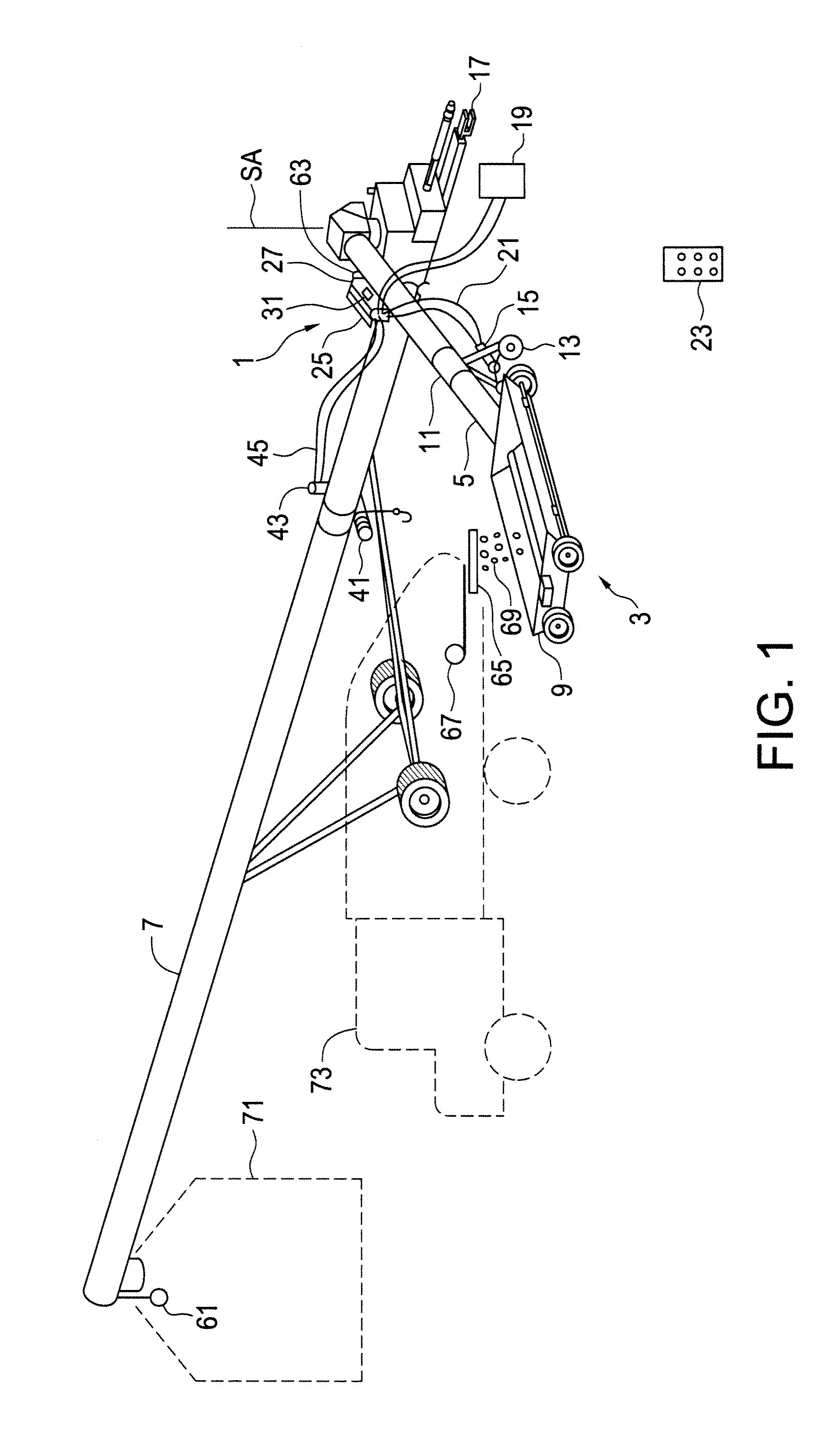 Electric mover for swing away conveyor