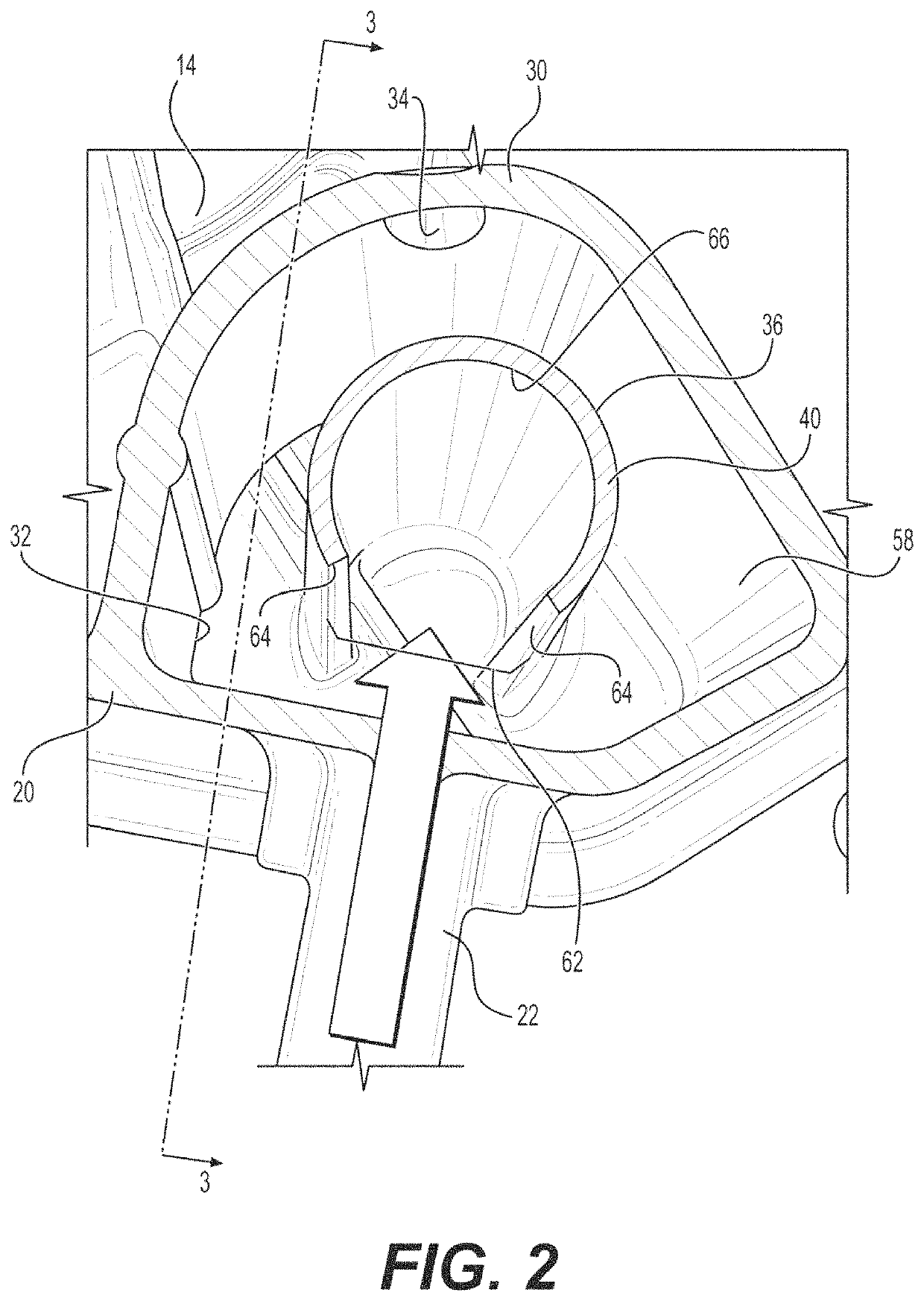 Vented degas bottle for motor vehicle coolant system