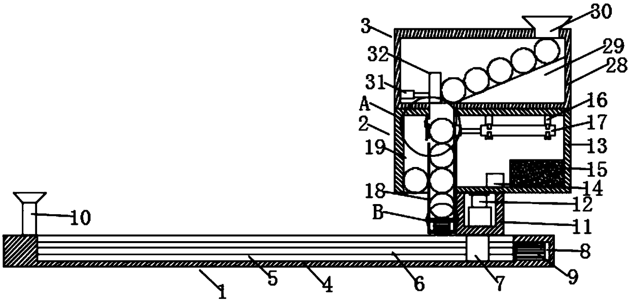 Ball putting device for golf balls