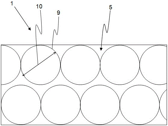 Measuring roller and device for measuring an fibers composite