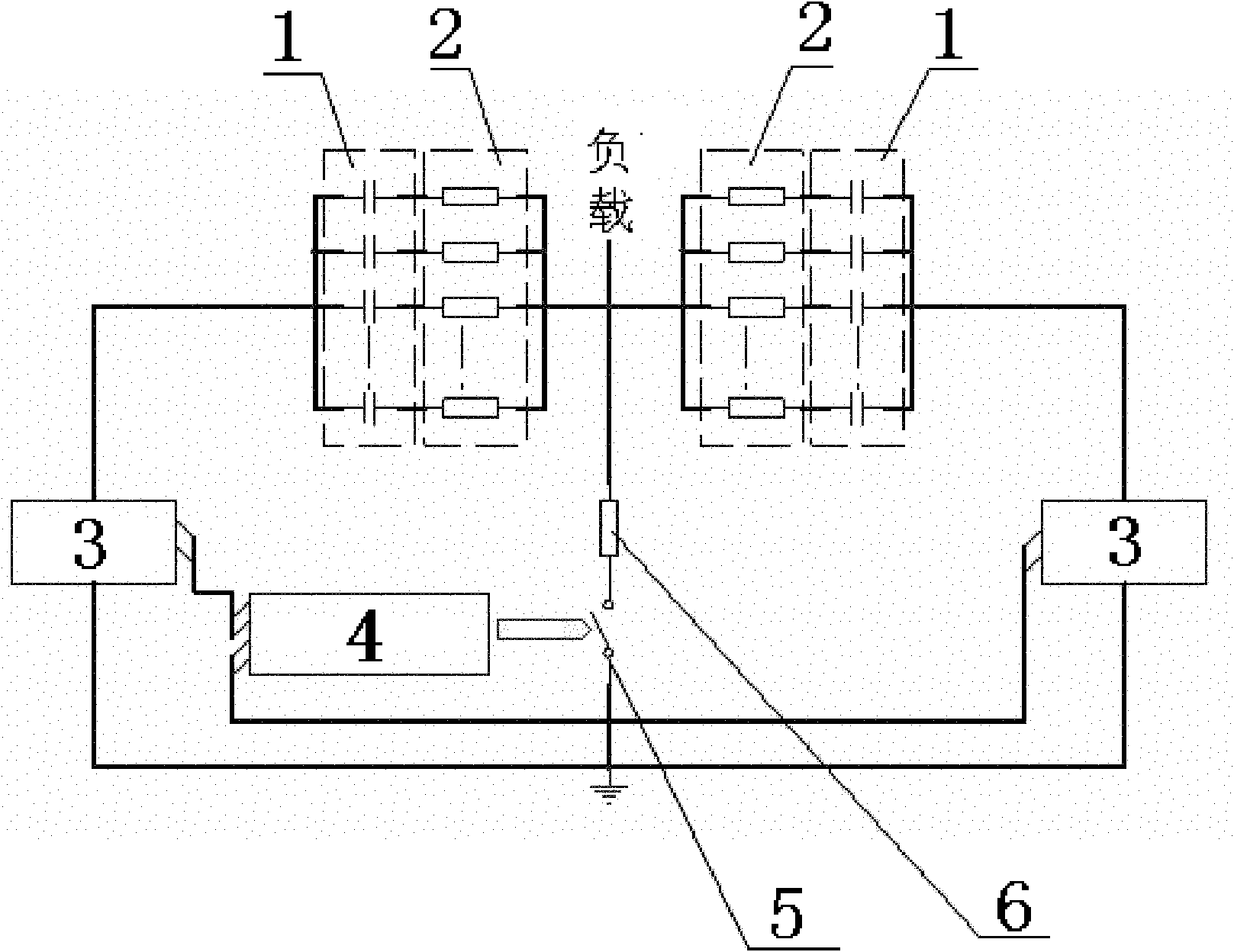 Fault protection device of high-energy power supply system and protection method thereof