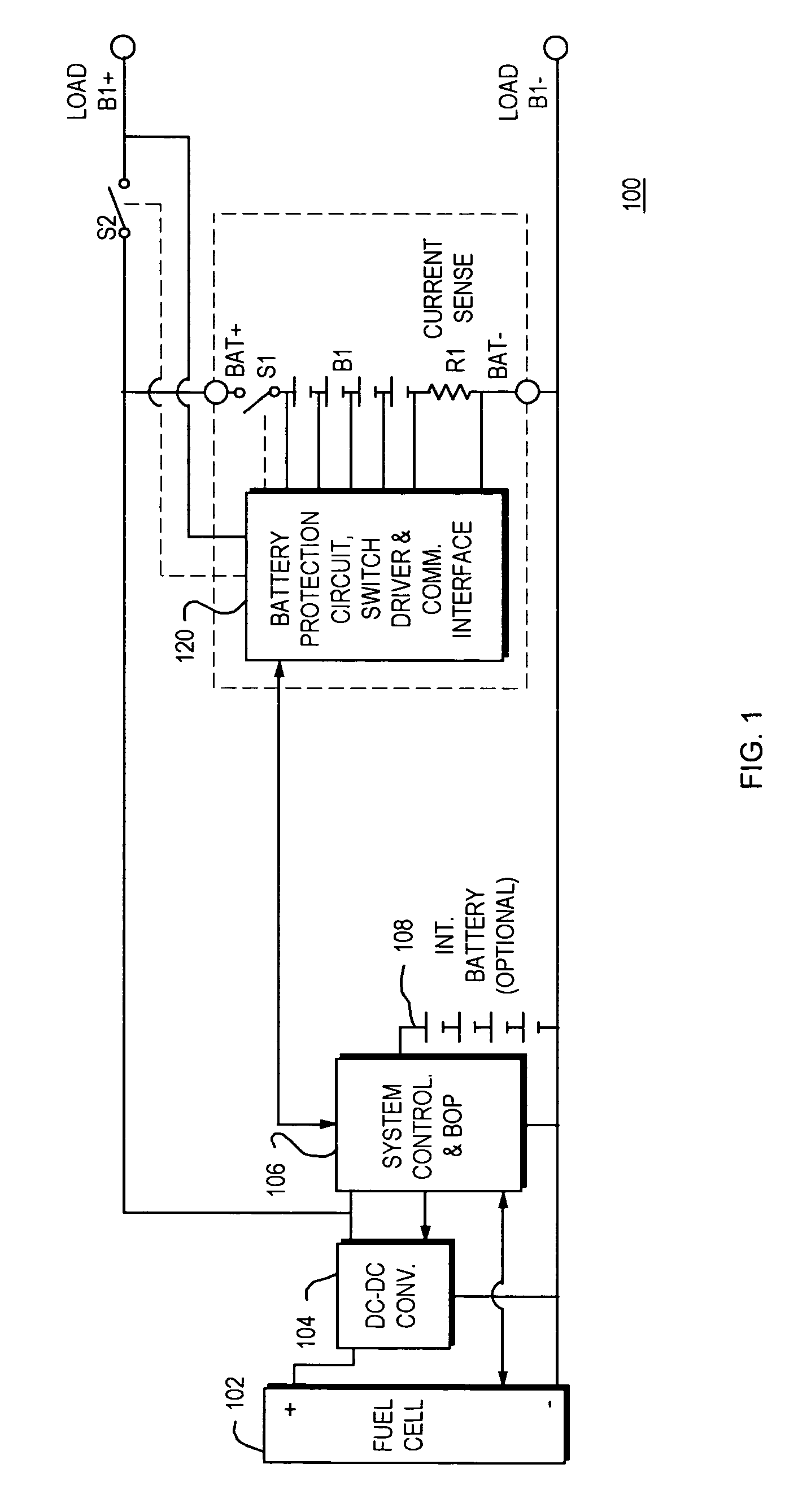 Fuel cell based rechargable power pack system and associated methods for controlling same