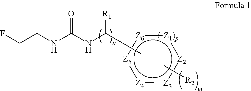 Aryl fluoroethyl ureas acting as alpha 2 adrenergic agents