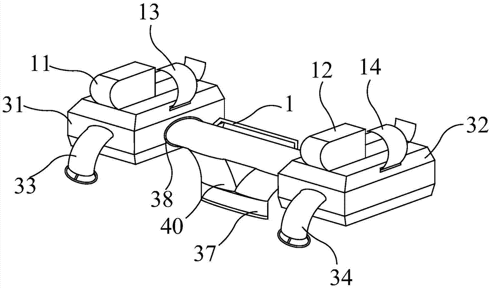 Pedal type water flying device