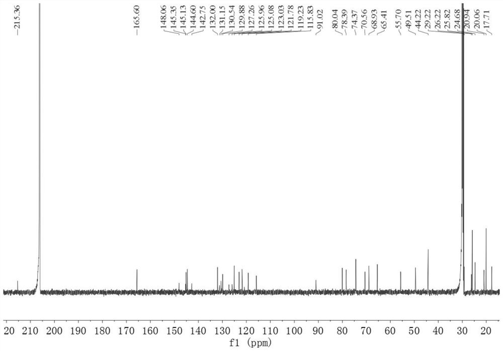 Polyketone compound Lithocarpin E-G as well as preparation method and application thereof