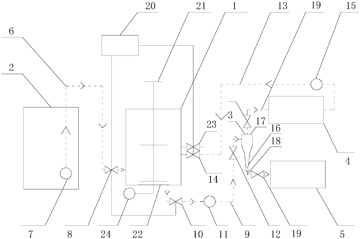 Device using cyclone separator to sort granular sludge and floc sludge, and use method thereof