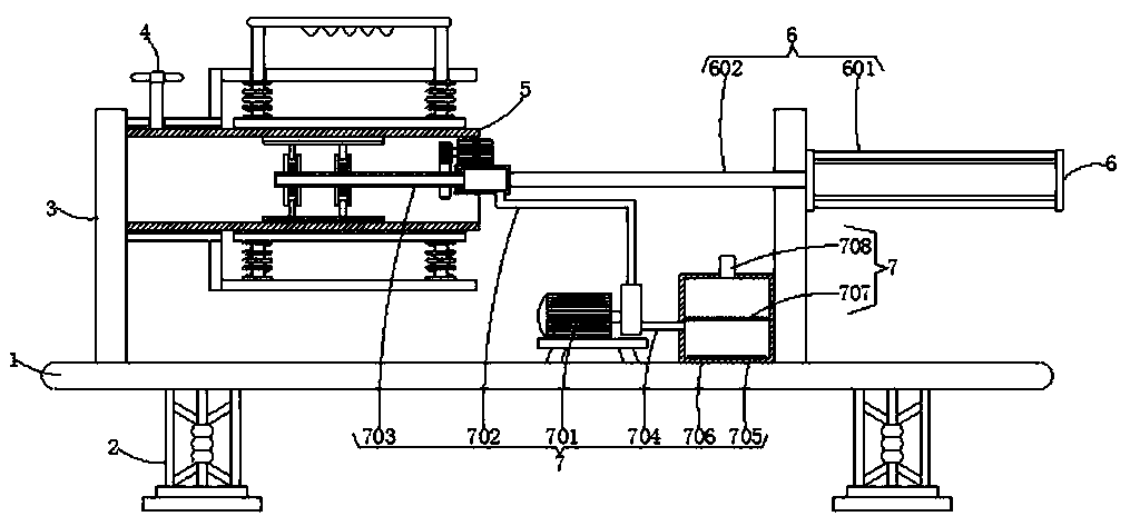 Steel pipe inner wall derusting equipment based on combined operation of grinding and dedusting