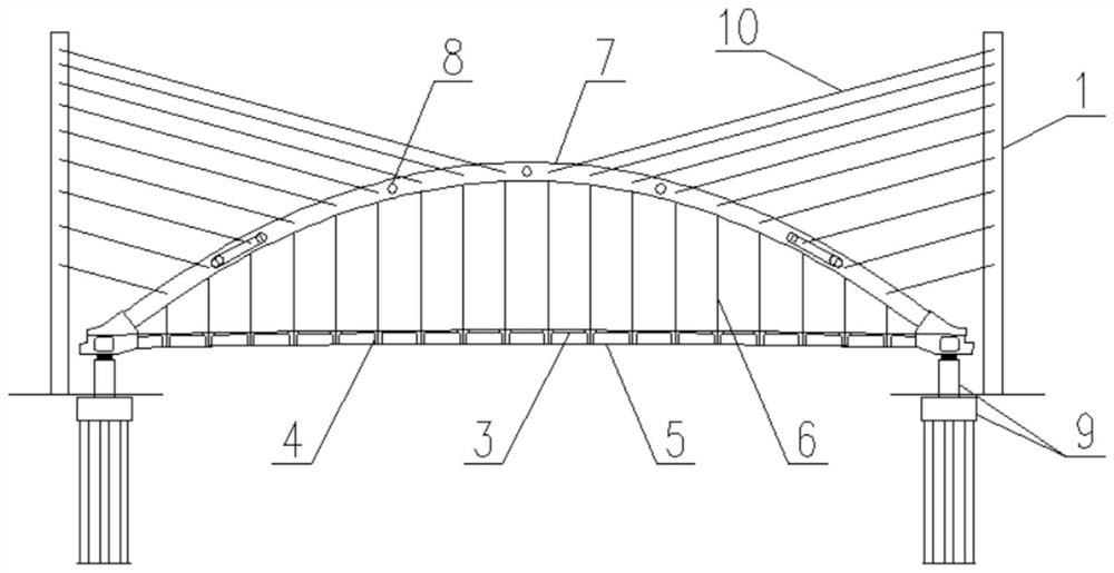 Arch bridge dismantling method