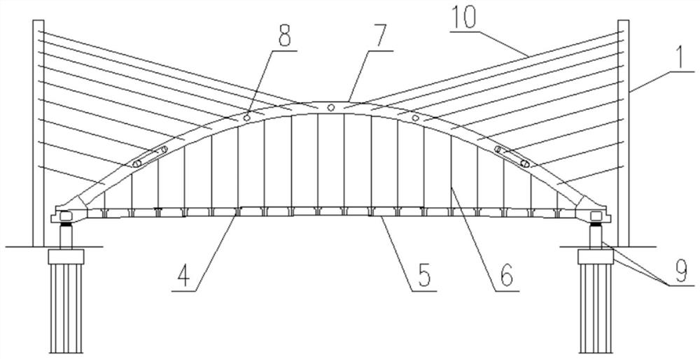 Arch bridge dismantling method