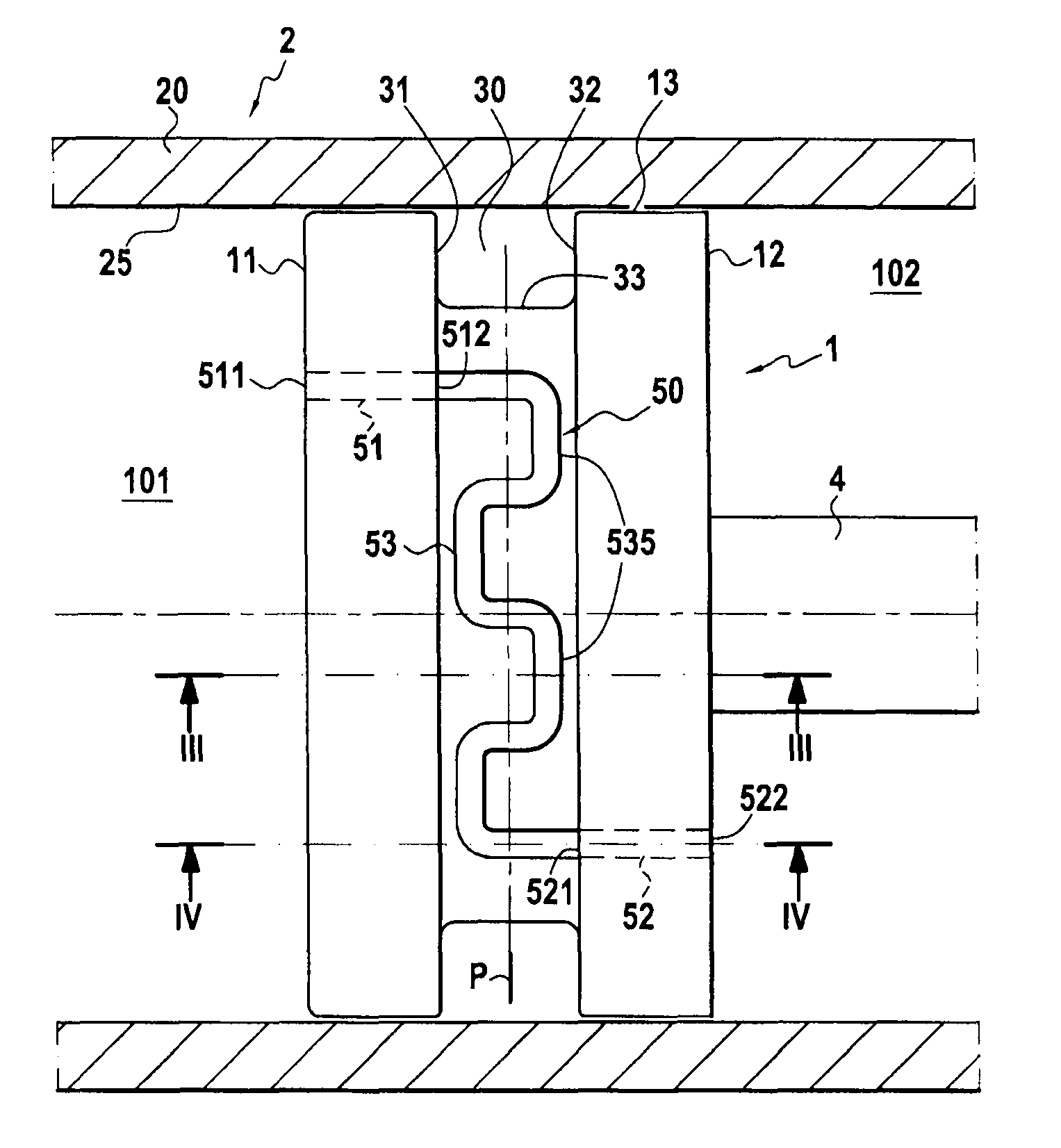 Piston with a duct under a gasket