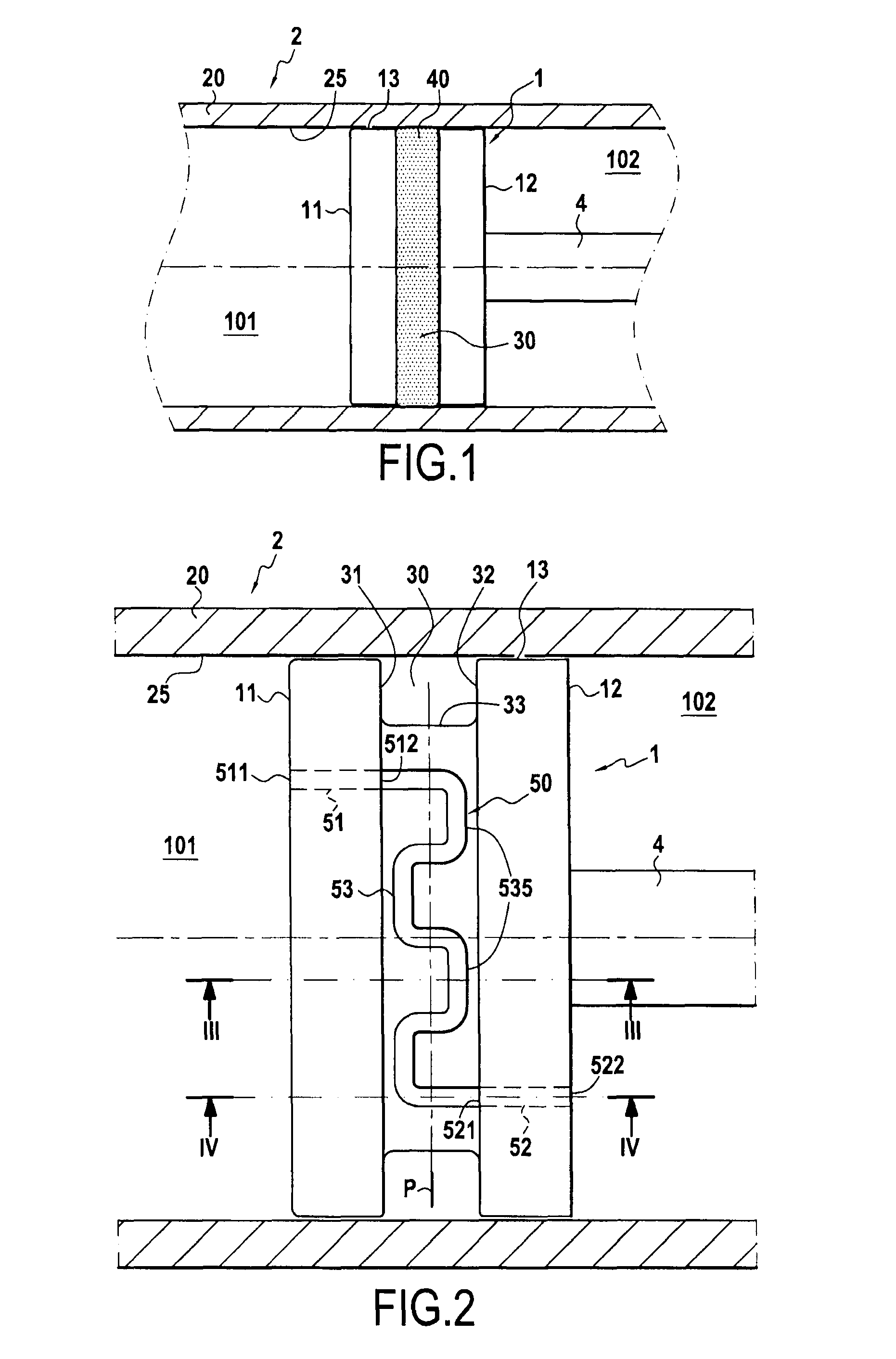 Piston with a duct under a gasket