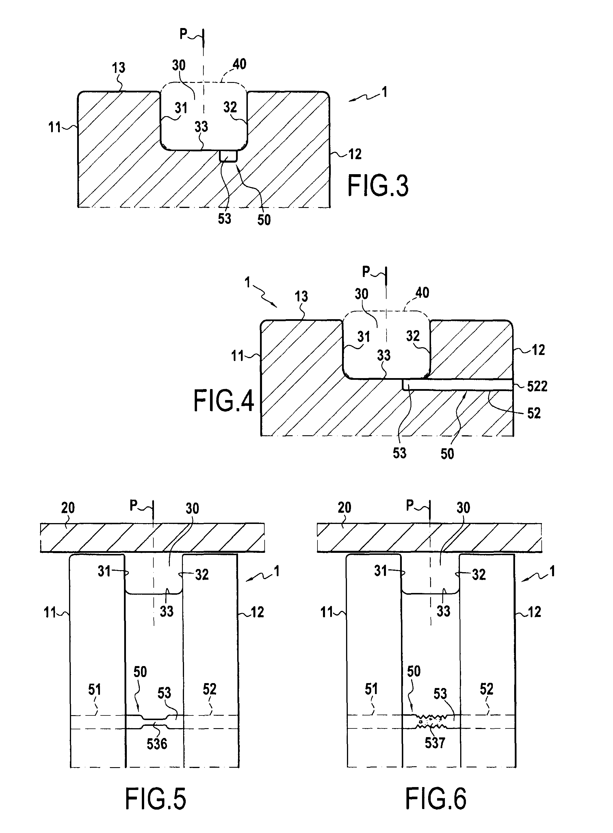 Piston with a duct under a gasket