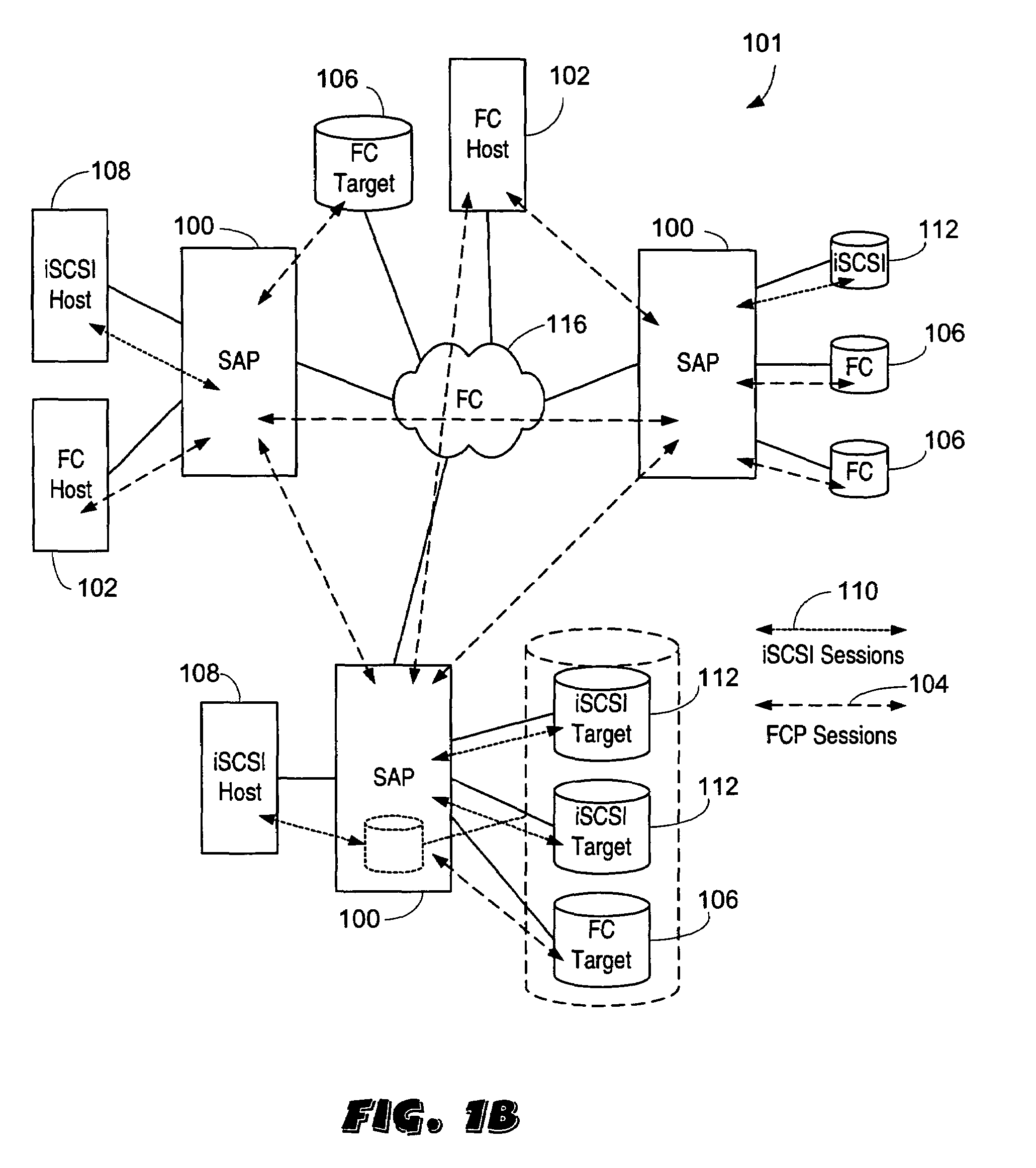 Apparatus and method for data virtualization in a storage processing device