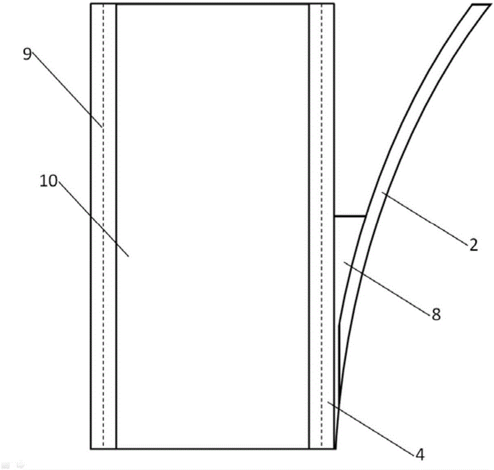 Launch vehicle low-temperature composite storage tank with triangular sandwich wall and processing method of tank