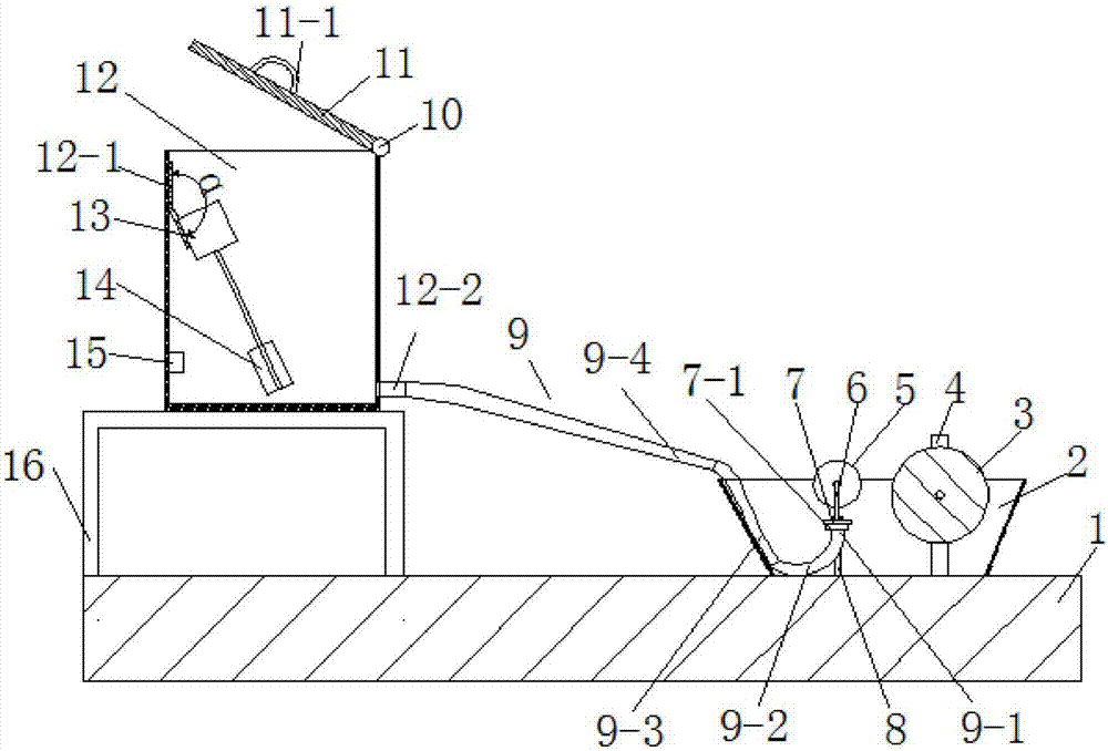 A floating ball automatic ink filling device