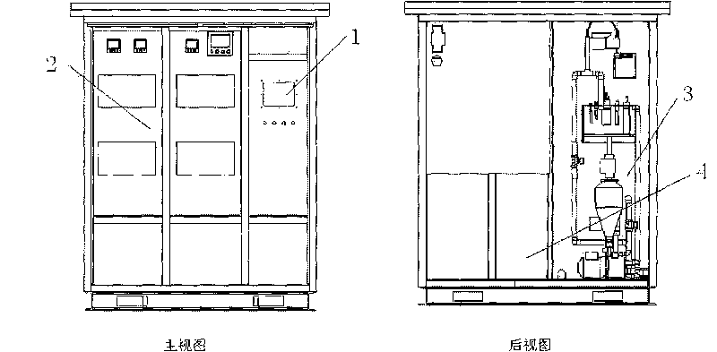 Integral cabinet type water quality automatic monitoring device