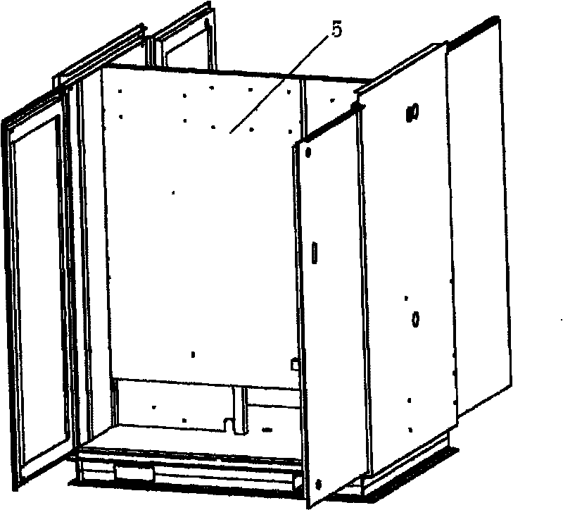 Integral cabinet type water quality automatic monitoring device