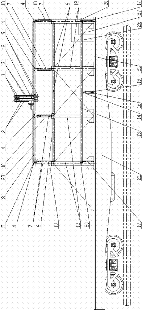 Existing line railway tunnel defect comprehensive improvement operation trolley